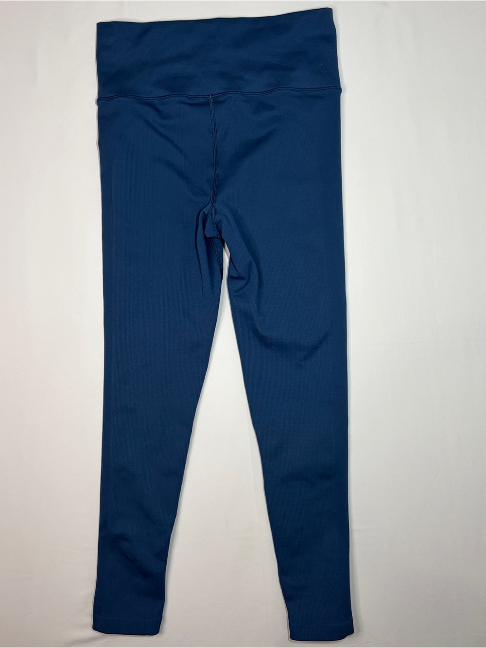 Athleta Women’s Leggings M Blue Elation Rib Tight Ribbed High Rise - Picture 2 of 8